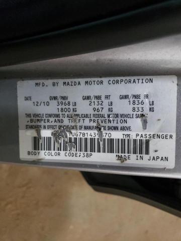 Photo 10 from auction – 2011 MAZDA 3 I with VIN JM1BL1UG7B1439870