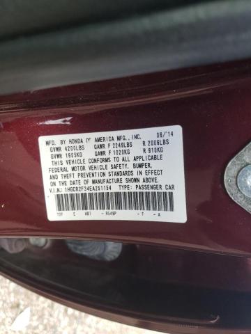 Photo 10 from auction – 2014 HONDA ACCORD LX with VIN 1HGCR2F34EA251154