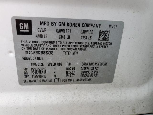 Photo 10 from auction – 2018 BUICK ENCORE PRE with VIN KL4CJESB2JB553058