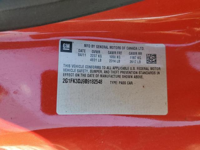 Photo 10 from auction – 2011 CHEVROLET CAMARO 2SS with VIN 2G1FK3DJ9B9182548