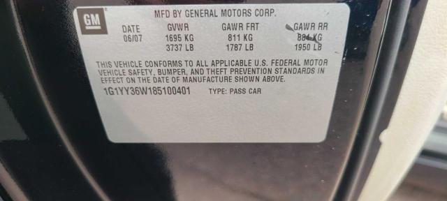 Photo 10 from auction – 2008 CHEVROLET CORVETTE with VIN 1G1YY36W185100401