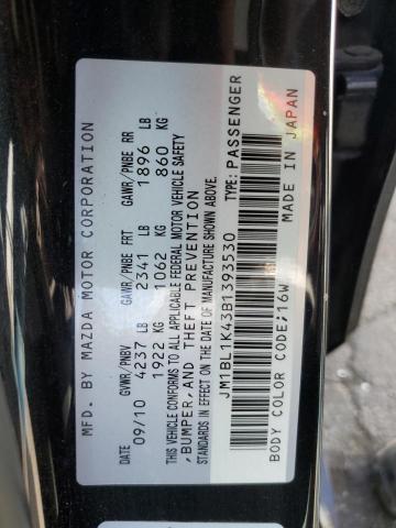 Photo 10 from auction – 2011 MAZDA SPEED 3 with VIN JM1BL1K43B1393530