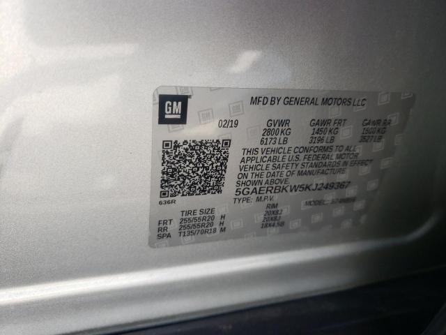 Photo 10 from auction – 2019 BUICK ENCLAVE ES with VIN 5GAERBKW5KJ249367