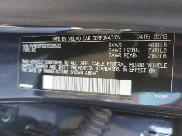 Photo 10 from auction – 2013 VOLVO S60 T5 with VIN YV1612FS5D1220532