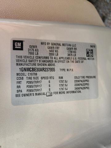 Photo 10 from auction – 2010 CHEVROLET TAHOE C150 with VIN 1GNMCBE30AR237955