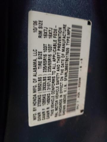 Photo 10 from auction – 2007 HONDA ODYSSEY EX with VIN 5FNRL38697B017609