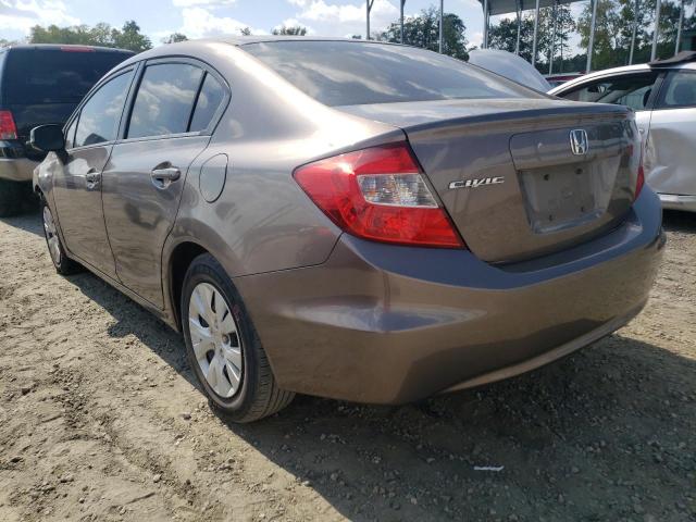 Photo 3 from auction – 2012 HONDA CIVIC LX with VIN 2HGFB2F57CH609607