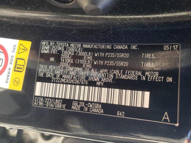 Photo 10 from auction – 2017 LEXUS RX 350 BAS with VIN 2T2ZZMCA5HC067876