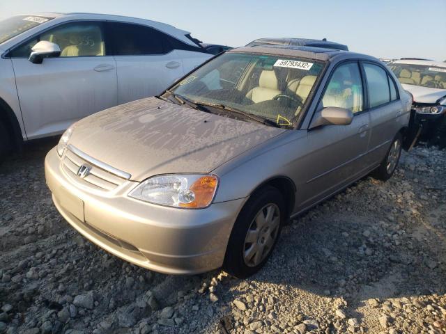 Photo 2 from auction – 2002 HONDA CIVIC EX with VIN 2HGES26712H532289