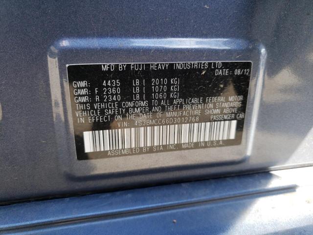 Photo 10 from auction – 2013 SUBARU LEGACY 2.5 with VIN 4S3BMCC66D3012768