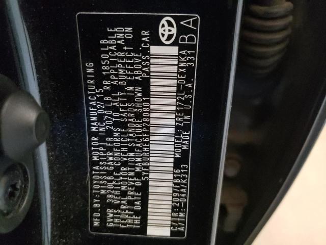 Photo 10 from auction – 2015 TOYOTA COROLLA L with VIN 5YFBURHE6FP280801