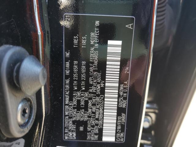 Photo 10 from auction – 2021 TOYOTA HIGHLANDER with VIN 5TDBZRBH8MS552743