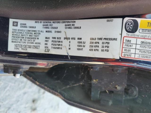 Photo 10 from auction – 2008 GMC CANYON with VIN 1GTCS13E788125627