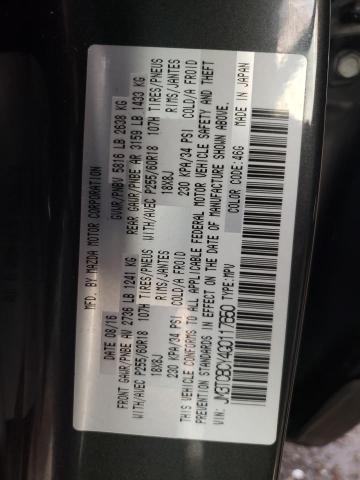 Photo 10 from auction – 2016 MAZDA CX-9 TOURI with VIN JM3TCBCY4G0117650