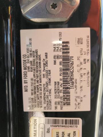 Photo 10 from auction – 2016 FORD MUSTANG with VIN 1FA6P8TH4G5246770