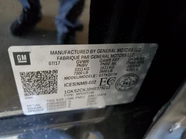 Photo 10 from auction – 2017 GMC YUKON DENA with VIN 1GKS2CKJ0HR378213