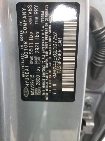 Photo 10 from auction – 2016 HYUNDAI GENESIS 3. with VIN KMHGN4JEXGU107752