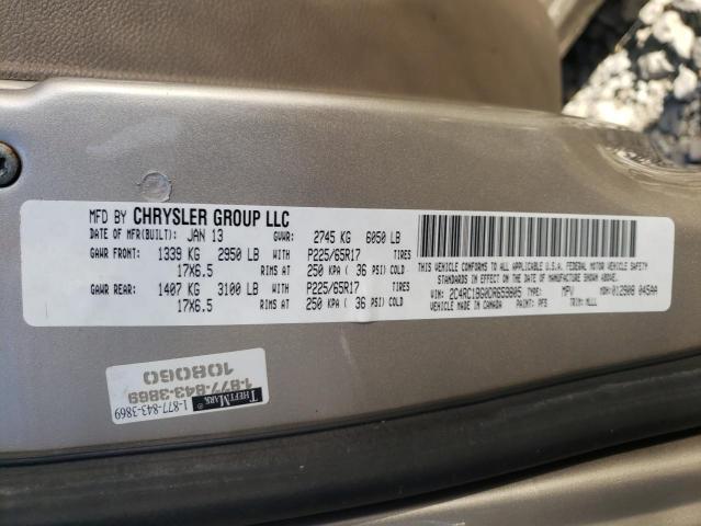 Photo 10 from auction – 2013 CHRYSLER TOWN & COU with VIN 2C4RC1BG0DR659805