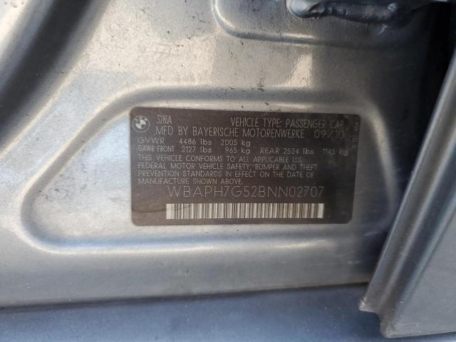 Photo 10 from auction – 2011 BMW 328 I with VIN WBAPH7G52BNN02707