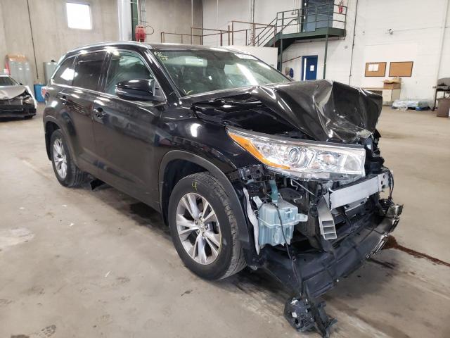 TOYOTA HIGHLANDER 2015 with VIN 5TDJKRFH4FS159660 - Photo from auction