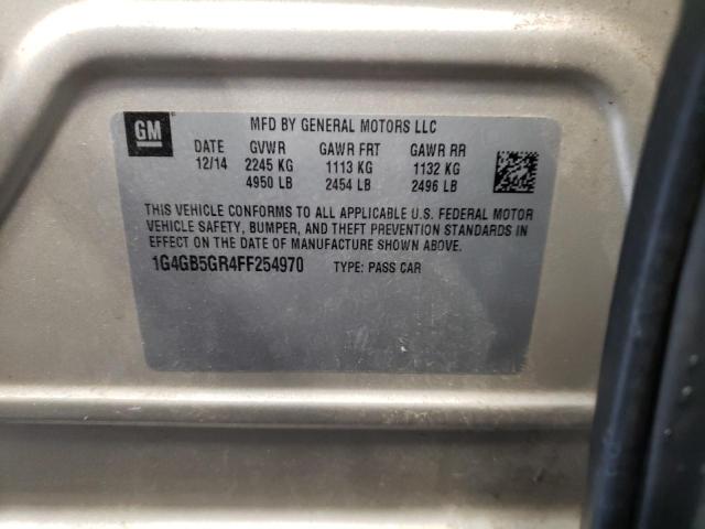 Photo 10 from auction – 2015 BUICK LACROSSE with VIN 1G4GB5GR4FF254970