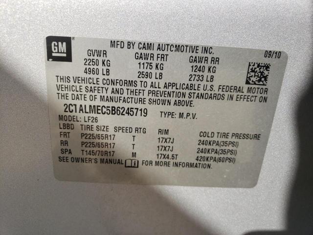 Photo 10 from auction – 2011 GMC TERRAIN SL with VIN 2CTALMEC5B6245719
