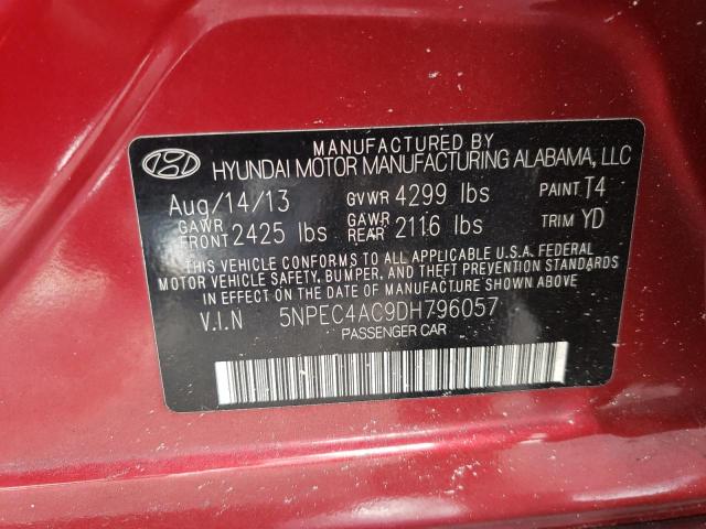 Photo 10 from auction – 2013 HYUNDAI SONATA SE with VIN 5NPEC4AC9DH796057