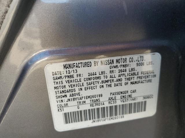 Photo 10 from auction – 2014 INFINITI Q70 3.7 with VIN JN1BY1AP1EM260199