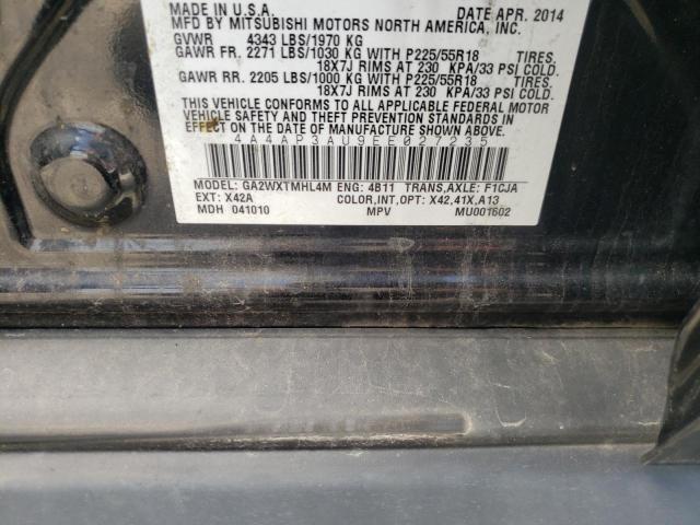Photo 10 from auction – 2014 MITSUBISHI OUTLANDER with VIN 4A4AP3AU9EE027235
