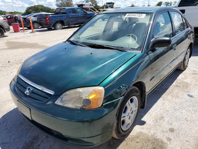 Photo 2 from auction – 2001 HONDA CIVIC LX with VIN 1HGES165X1L044341