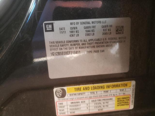 Photo 10 from auction – 2012 CHEVROLET MALIBU LS with VIN 1G1ZB5E00CF218411