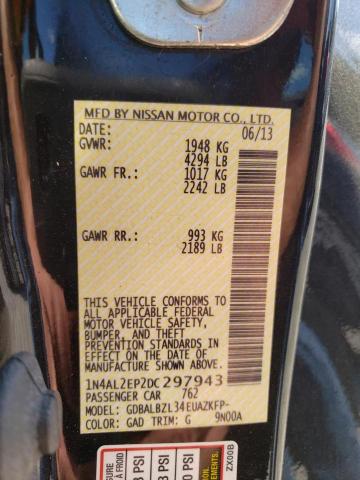 Photo 10 from auction – 2013 NISSAN ALTIMA S with VIN 1N4AL2EP2DC297943