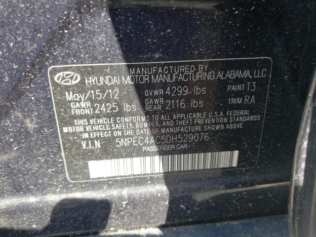 Photo 10 from auction – 2013 HYUNDAI SONATA SE with VIN 5NPEC4AC5DH529076