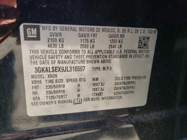Photo 10 from auction – 2018 GMC TERRAIN DE with VIN 3GKALSEX9JL316597
