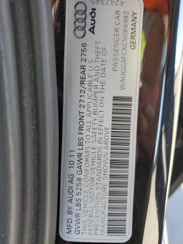 Photo 10 from auction – 2012 AUDI A6 PREMIUM with VIN WAUGGAFCXCN066982