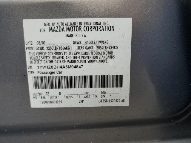Photo 10 from auction – 2010 MAZDA 6 I with VIN 1YVHZ8BH4A5M04847