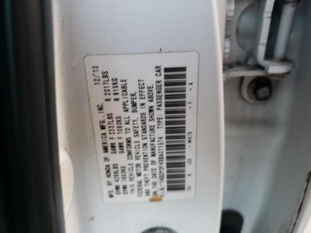Photo 10 from auction – 2011 HONDA ACCORD LXP with VIN 1HGCP2F4XBA071574
