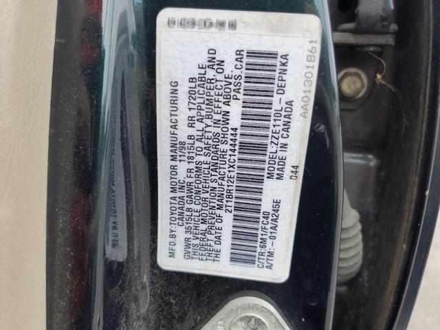 Photo 10 from auction – 1999 TOYOTA COROLLA VE with VIN 2T1BR12E1XC144444