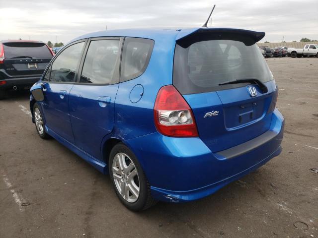Photo 3 from auction – 2007 HONDA FIT S with VIN JHMGD38697S017406