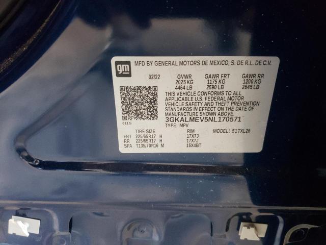 Photo 10 from auction – 2022 GMC TERRAIN SL with VIN 3GKALMEV5NL170571