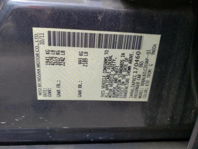 صورة رقم 10 من المزاد - 2012 NISSAN ALTIMA BAS مع VIN 1N4AL2APXCC170460