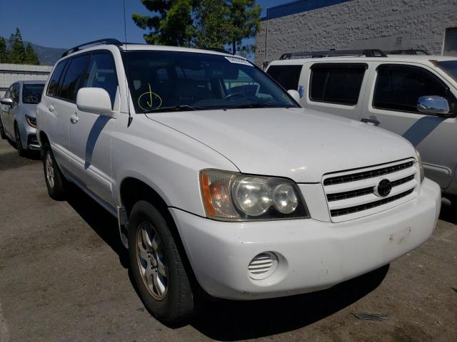 TOYOTA HIGHLANDER 2002 with VIN JTEGF21A120031546 - Photo from auction
