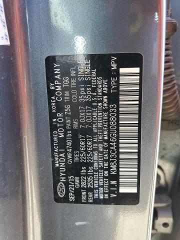 Photo 10 from auction – 2016 HYUNDAI TUCSON SE with VIN KM8J3CA46GU088033
