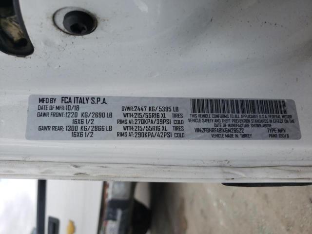 Photo 10 from auction – 2019 RAM PROMASTER with VIN ZFBHRFAB1K6M26522