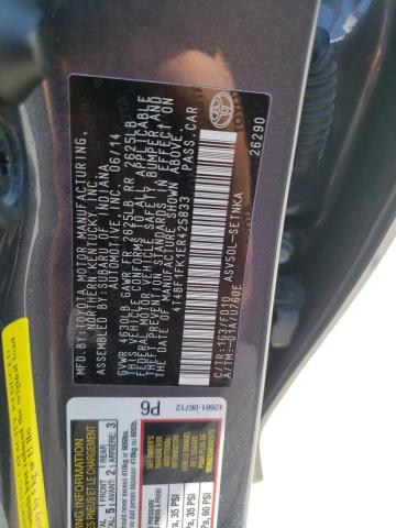 Photo 10 from auction – 2014 TOYOTA CAMRY L with VIN 4T4BF1FK1ER425833