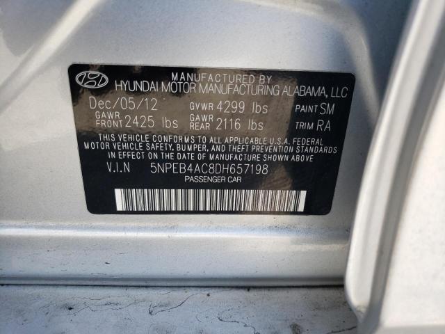 Photo 10 from auction – 2013 HYUNDAI SONATA GLS with VIN 5NPEB4AC8DH657198