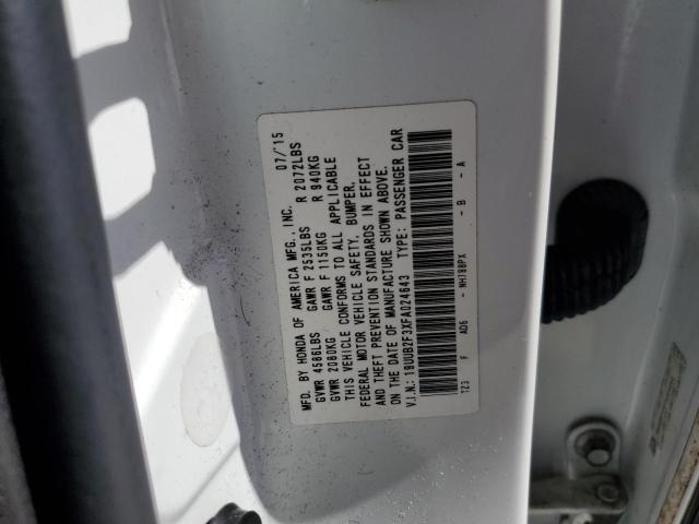 Photo 10 from auction – 2015 ACURA TLX with VIN 19UUB2F3XFA024643