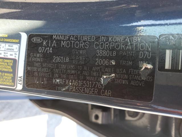 Photo 10 from auction – 2015 KIA FORTE LX with VIN KNAFX4A61F5317763
