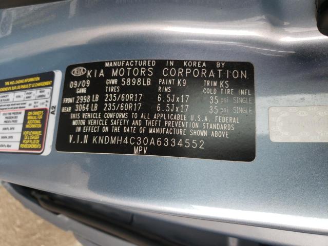 Photo 10 from auction – 2010 KIA SEDONA EX with VIN KNDMH4C30A6334552