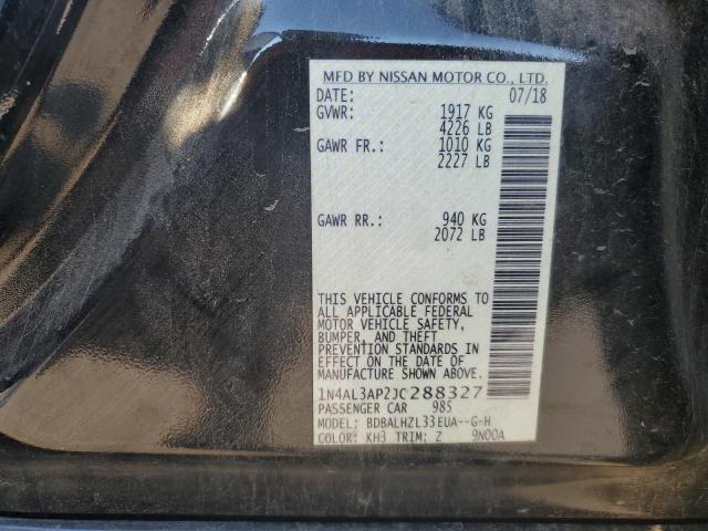 Photo 10 from auction – 2018 NISSAN ALTIMA 2.5 with VIN 1N4AL3AP2JC288327